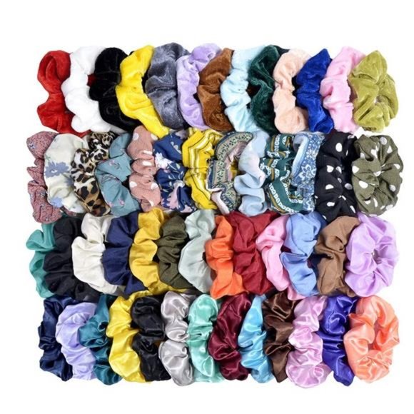 52 Pcs  Hair Scrunchies Hair Bands for Women or Girls Hair Ties main image 5